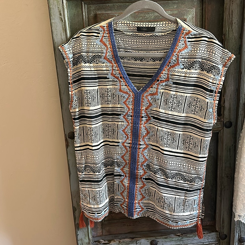 Embroidered top BOHO feel very cool and nice quality